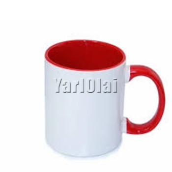 Inner & Handle Colour Mug Red